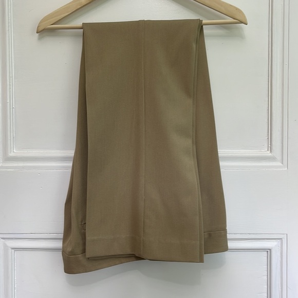 Talbots Heritage Flat Front Barely Boot Trousers Pants 14P Tan - Picture 3 of 9